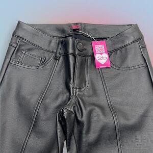 2b BEBE Women’s 25 Black Coated Ponte Skinny Jeans